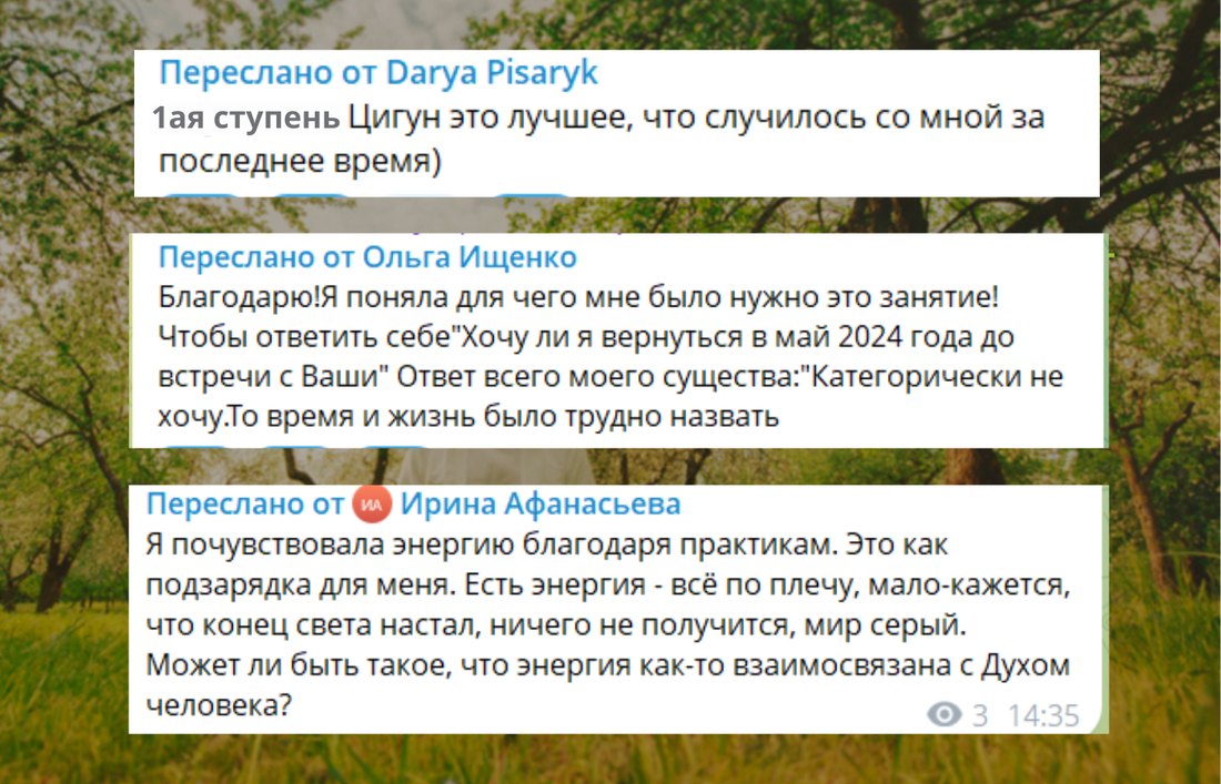 Отзывы участников